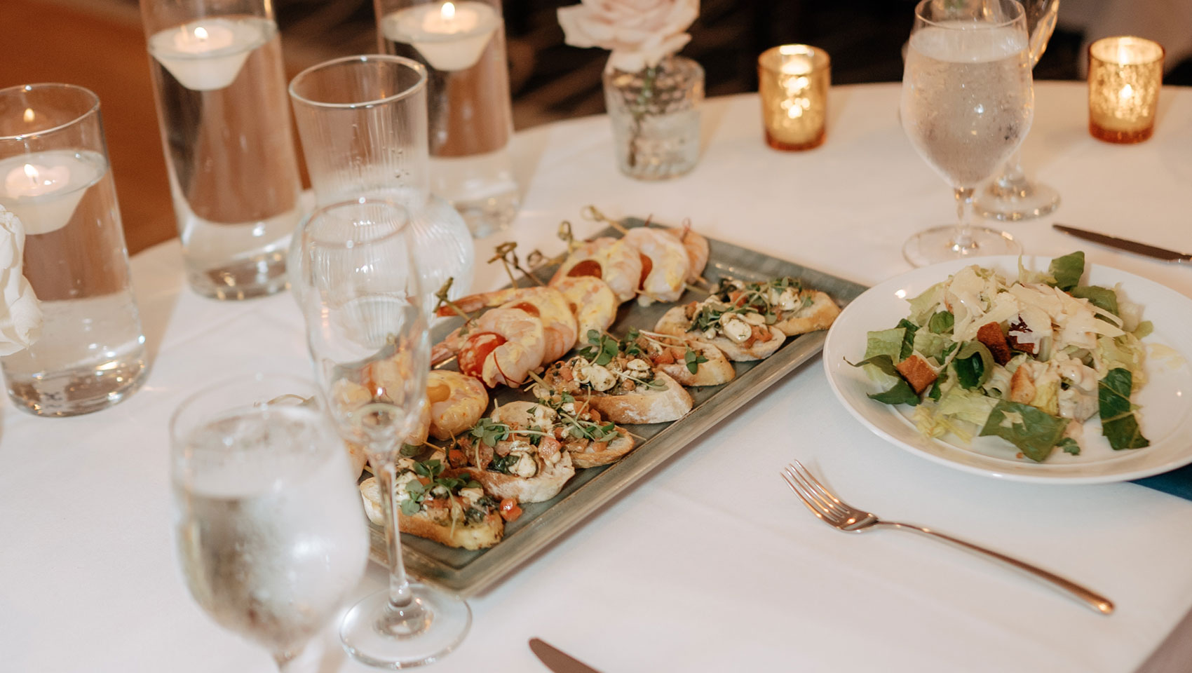 Reception table set-up
