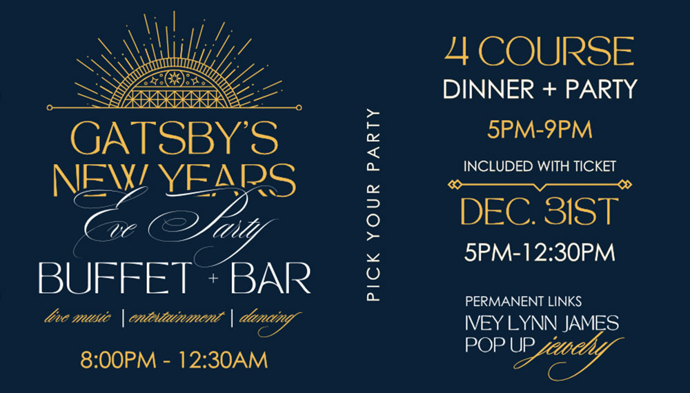 new years eve party at pacci poster