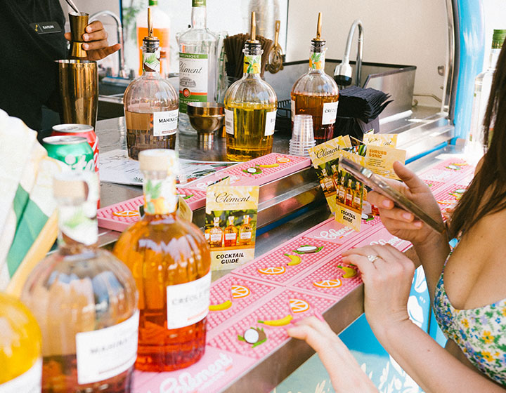 drinks at the pool bar
